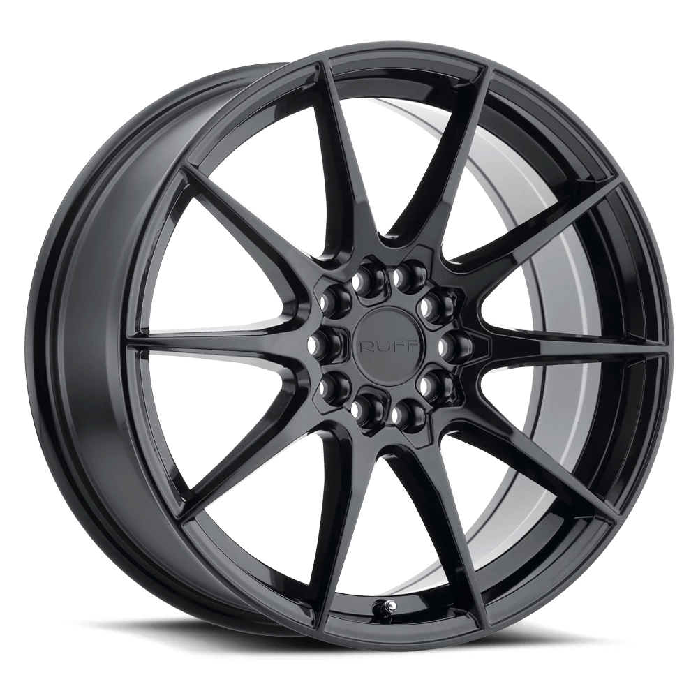 Ruff Speedster Gloss Black 17x7.5 (+38) 5x108/5x114.3