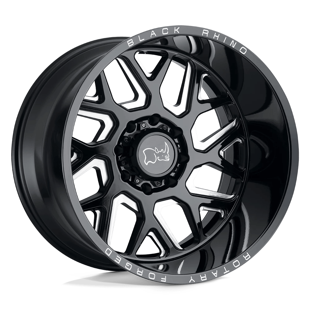 Black Rhino Reaper Gloss Black & Milled 22x14 (-76) 8x165.1