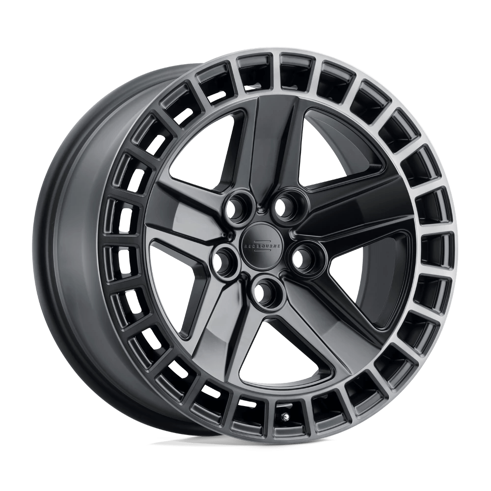 Redbourne Alston Matte Black W/ Machined Dark Tint Lip 18x8.5 (+25) 5x120