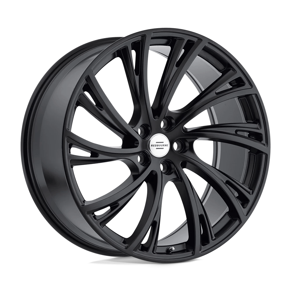 Redbourne Noble Double Black - Matte Black W/ Gloss Black Face 22x10 (+37) 5x120
