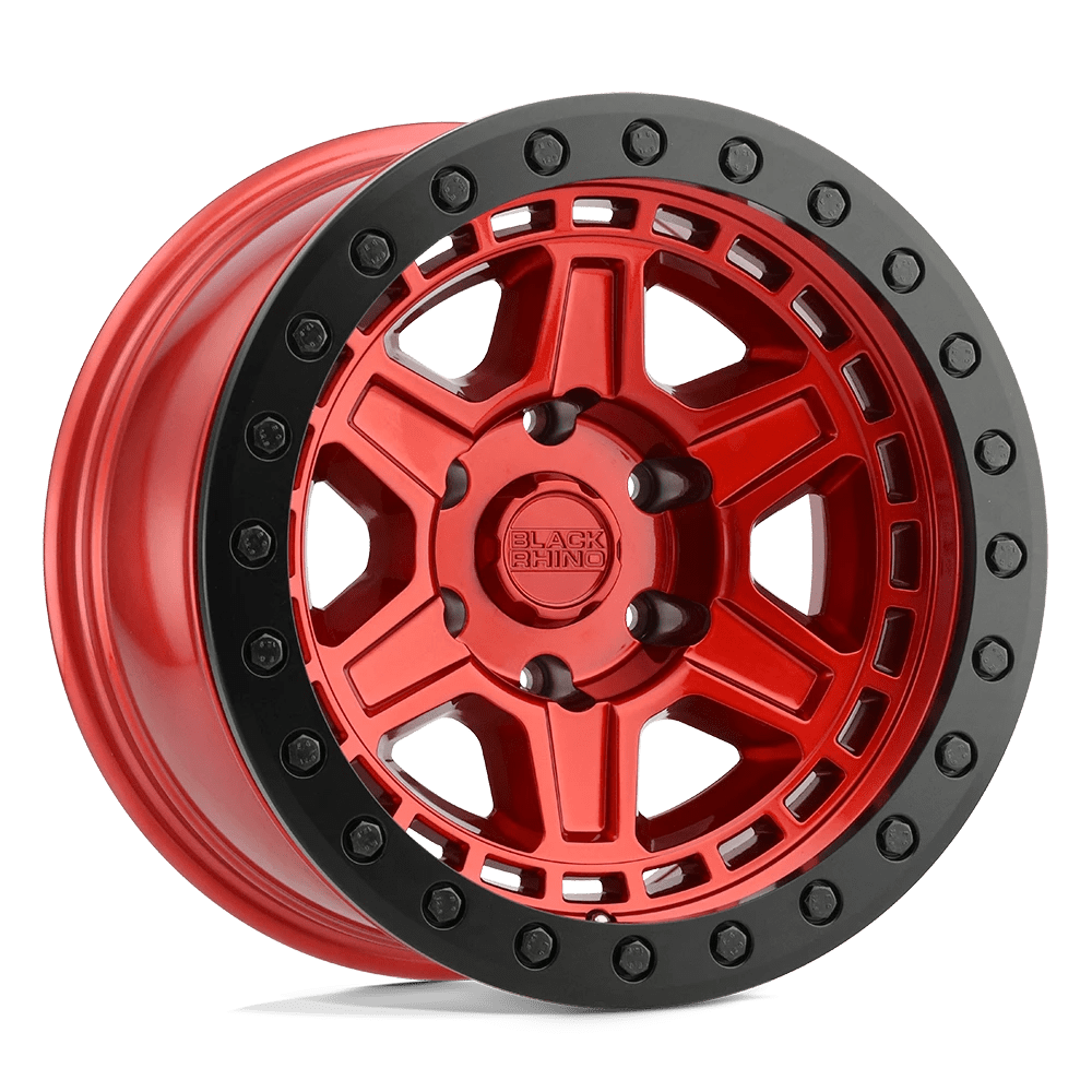 Black Rhino Reno Candy Red W/ Black Ring & Bolts 17x9 (-12) 6x139.7
