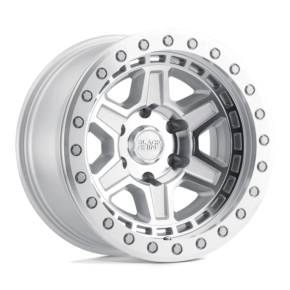 Black Rhino Reno Silver W/ Mirror Face & Silver Bolts 17x8.5 (-30) 6x139.7