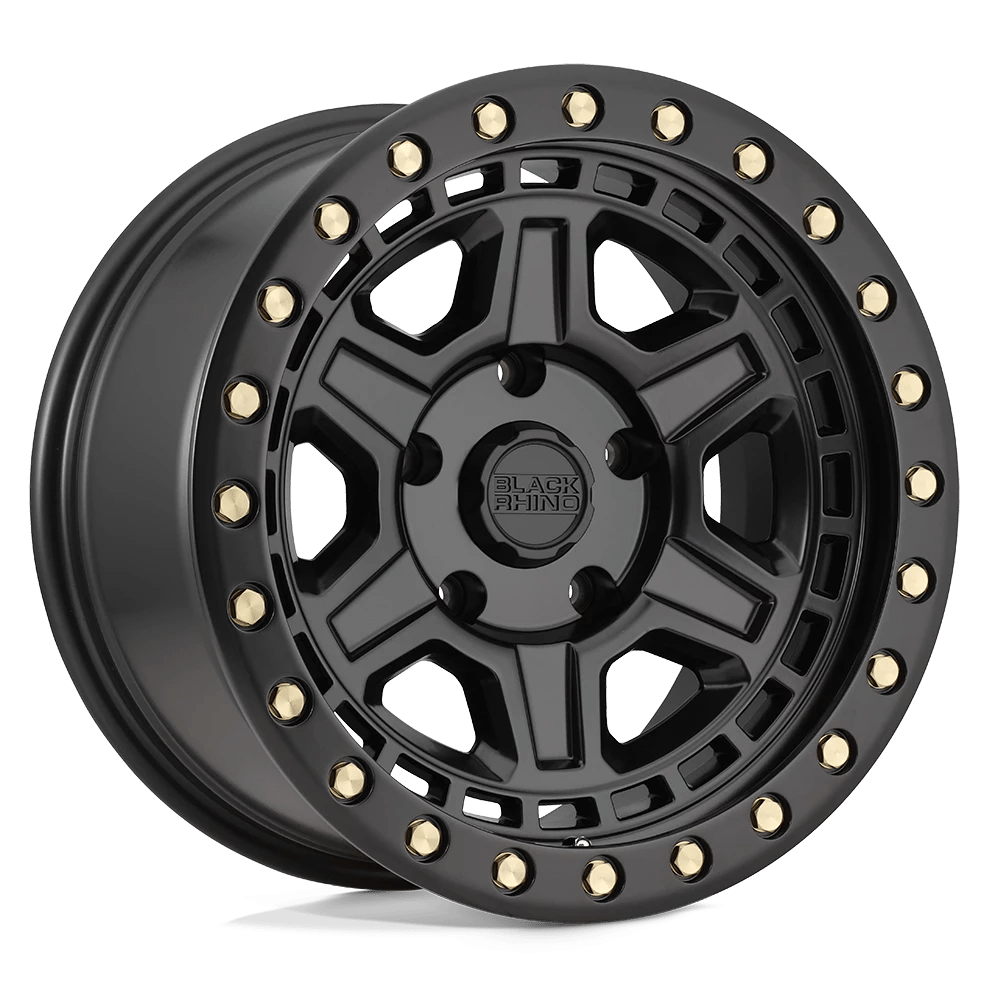 Black Rhino Reno Matte Black W/ Brass Bolts 17x9 (+0) 5x139.7