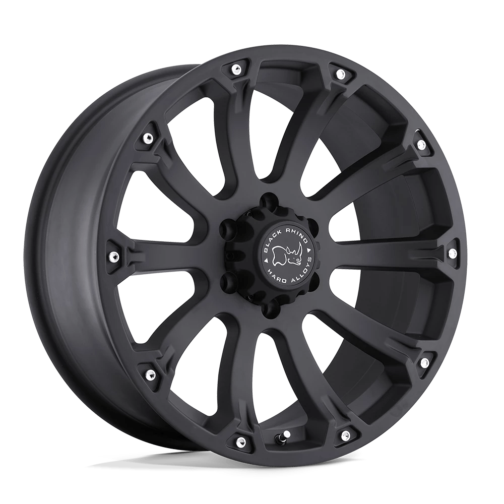 Black Rhino Sidewinder Matte Black 17x9 (-12) 6x139.7