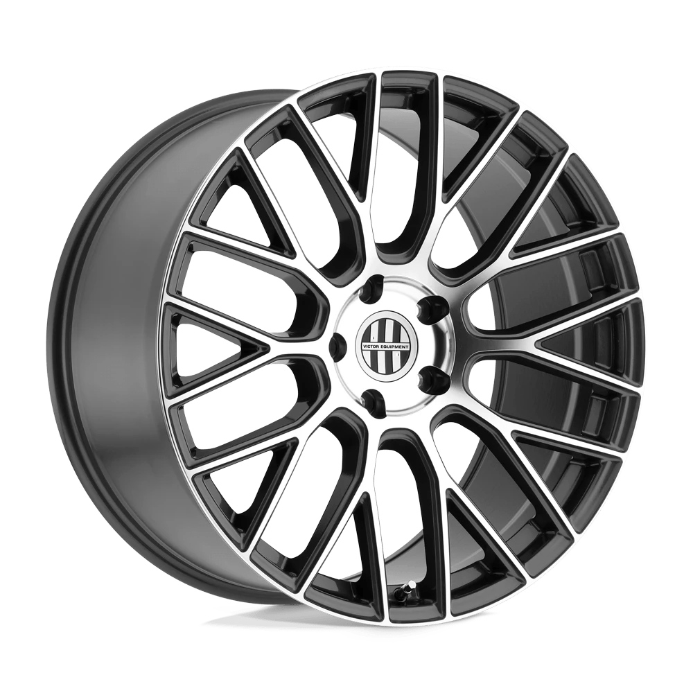 Victor Equipment Stabil Gunmetal W/ Mirror Cut Face 19x11 (+55) 5x130