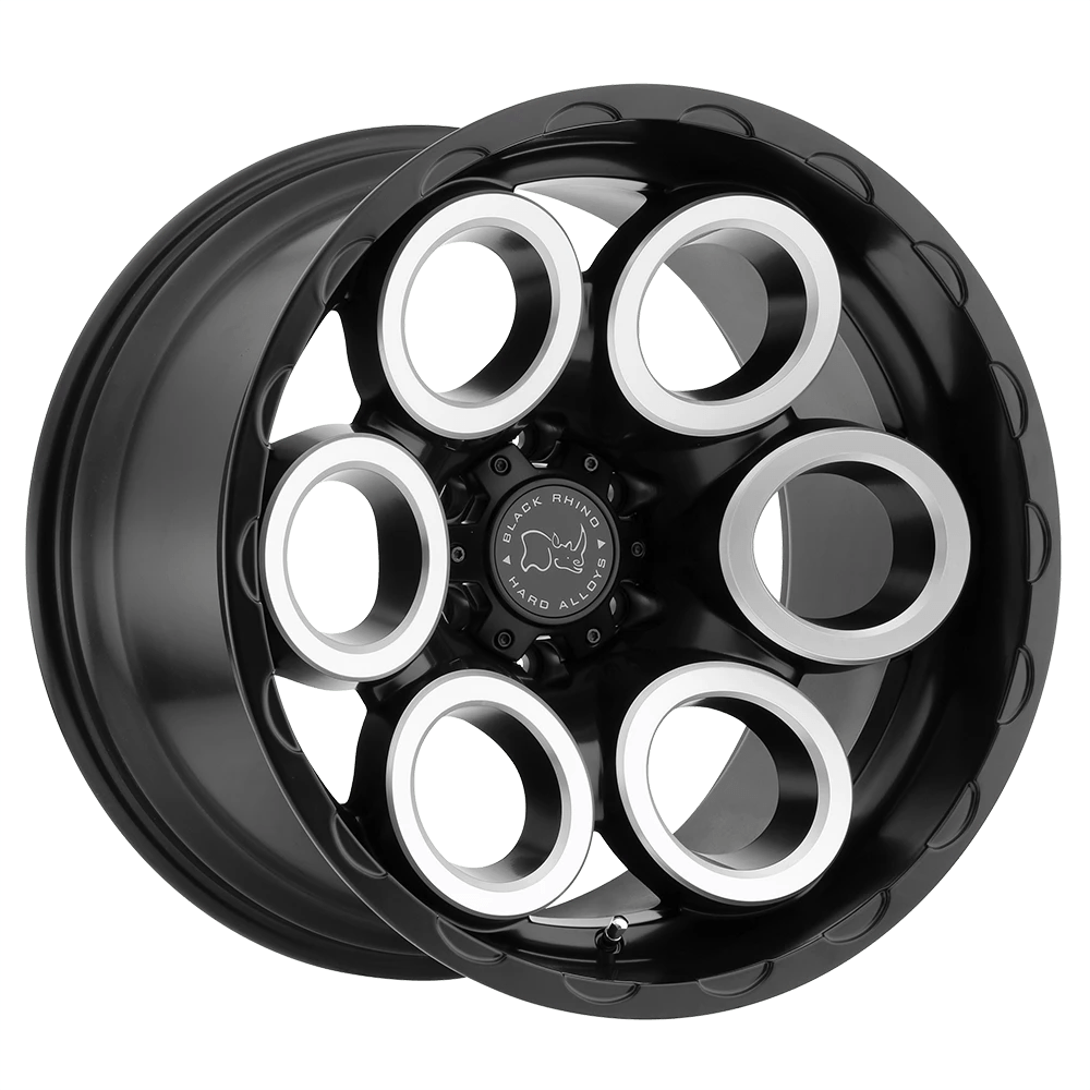Black Rhino Magnus Matte Black W/ Matte Machine Face & Milled Window 17x9.5 (+6) 6x139.7