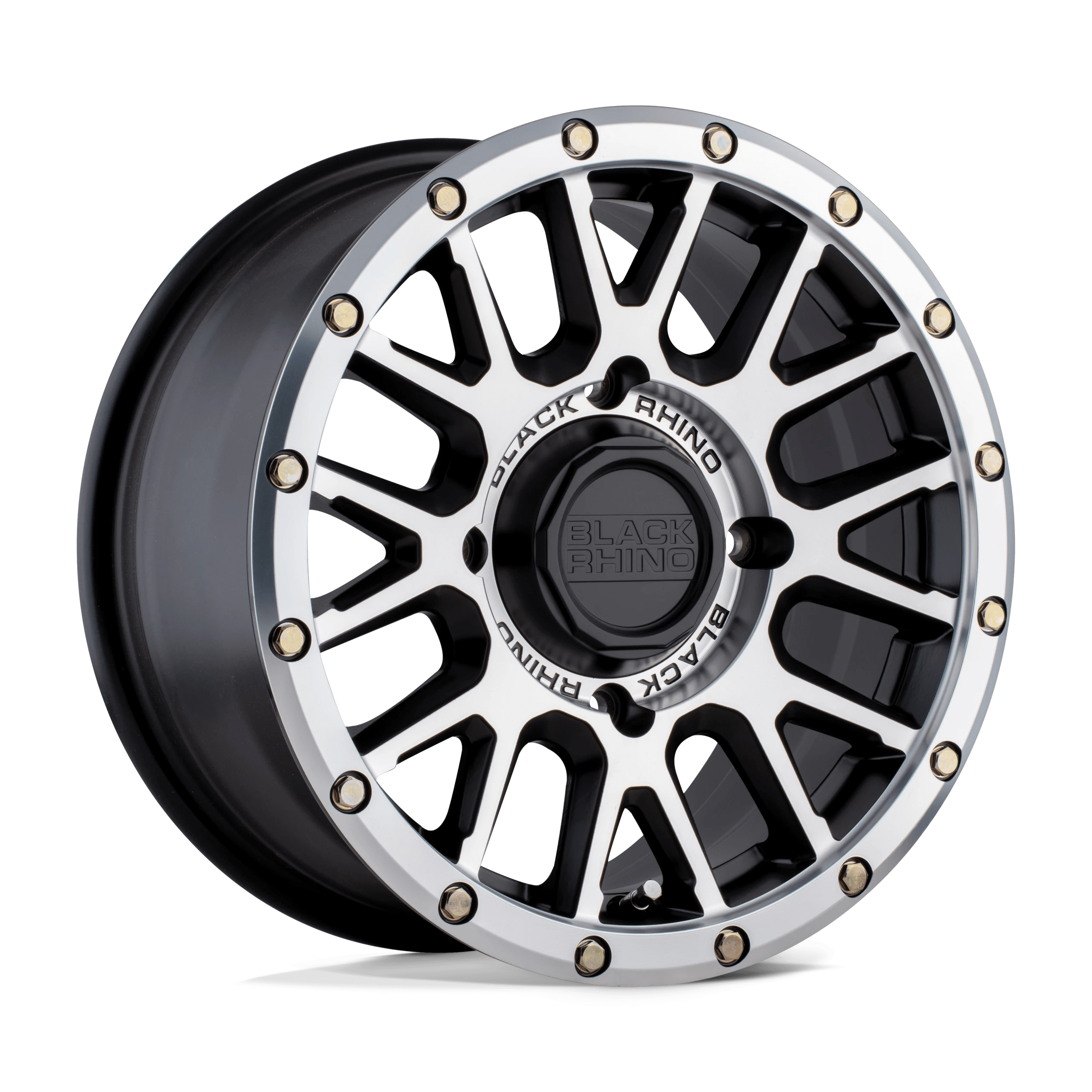 Black Rhino Powersports La Paz Utv Semi Gloss Black With Machined Face 15x7 (+51) 4x137