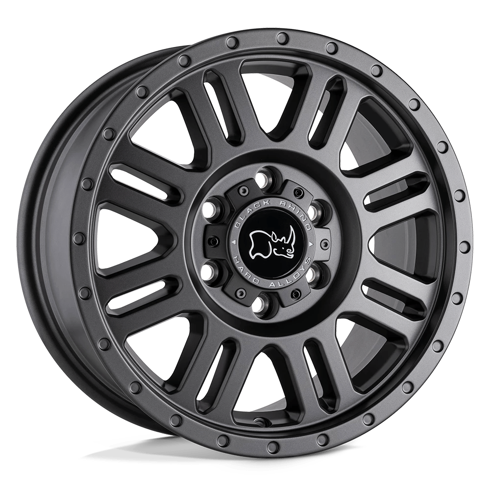 Black Rhino Yellowstone Matte Gunmetal 17x8 (+38) 6x130