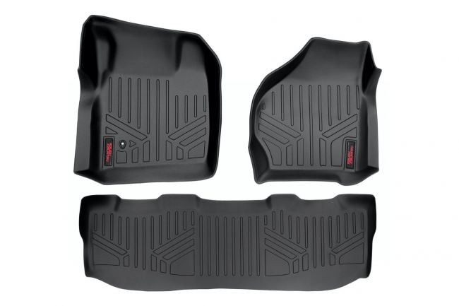 Heavy Duty Floor Mats (Front/Rear 99-07 Ford Super Duty Crew Cab) Rough  Country - Extreme Wheels