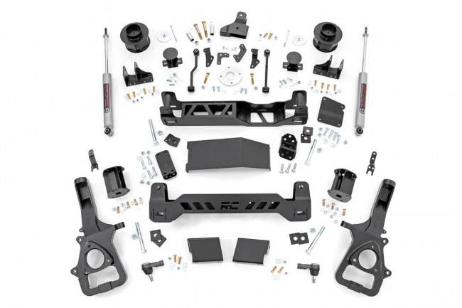 5 Inch RAM Suspension Lift Kit 19-20 RAM 1500 4WD Air Ride/22XL Wheels Rough Country