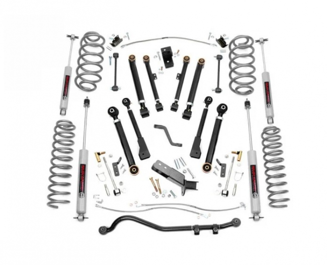 4 Inch Jeep X-Series Suspension Lift Kit 97-06 Wrangler TJ Rough Country