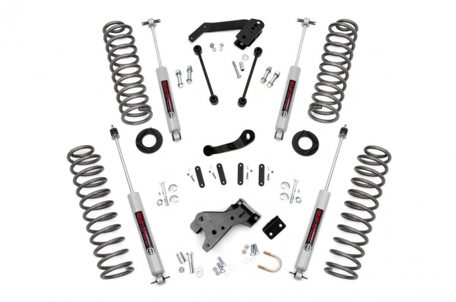4 Inch Jeep Suspension Lift Kit Premium N3 Shocks 07-18 Wrangler JK Unlimited Rough Country