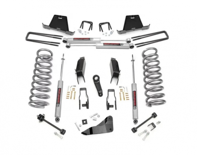 5 Inch Suspension Lift Kit Gas 09-10 Dodge Ram 3500/2500 Mega Cab Rough Country