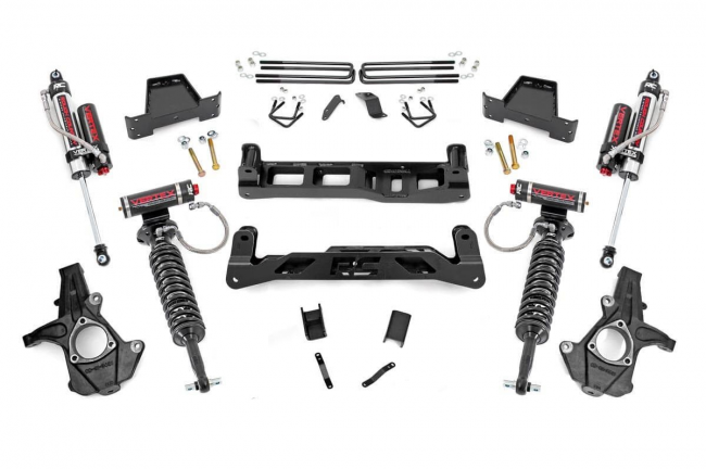 7.5 Inch Suspension Lift Kit w/Vertex Shocks 07-13 Silverado/Sierra 1500 Rough Country