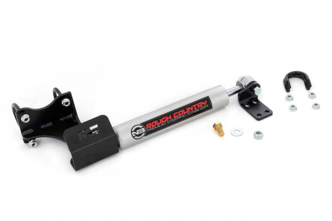 Jeep N3 Steering Stabilizer 07-18 Wrangler JK Does Not Fit Stock Height Models Rough Country