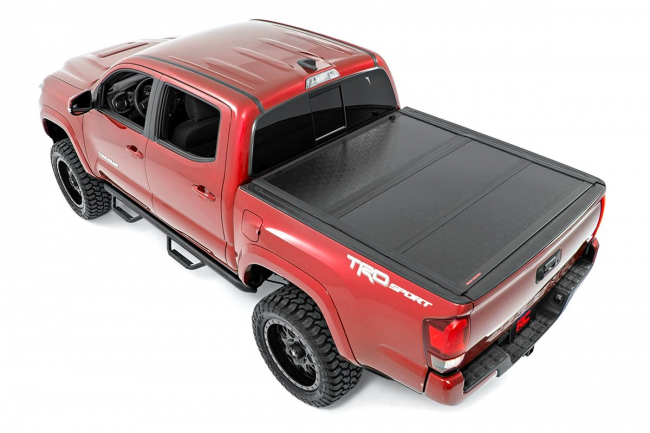 Tacoma Low Profile Hard Tri-Fold Tonneau Cover 16-20 Tacoma 6 Foot Bed ...