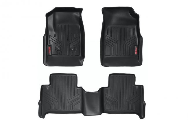 Heavy Duty Floor Mats Front/Rear-15-20 Chevy Colorado/GMC Canyon Crew Cab Rough Country
