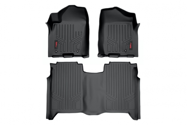 Heavy Duty Floor Mats (Front/Rear 04-15 Nissan Titan Crew Cab) Rough Country