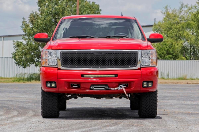 Chevrolet LED Fog Light Kit Black Series 07-13 Silverado 1500 Rough Country - Image 2