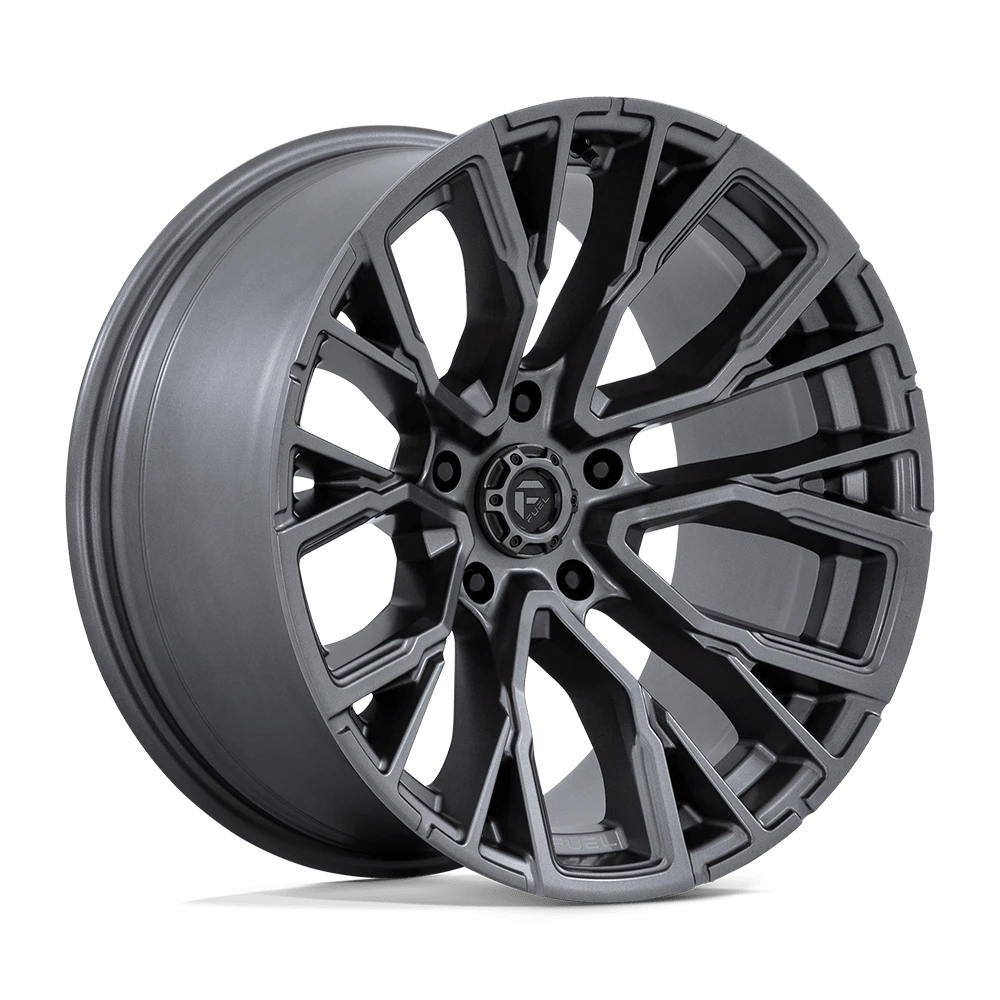 Fuel 1pc D848 Rebar Matte Gunmetal 20x10 (-18) 5x139.7
