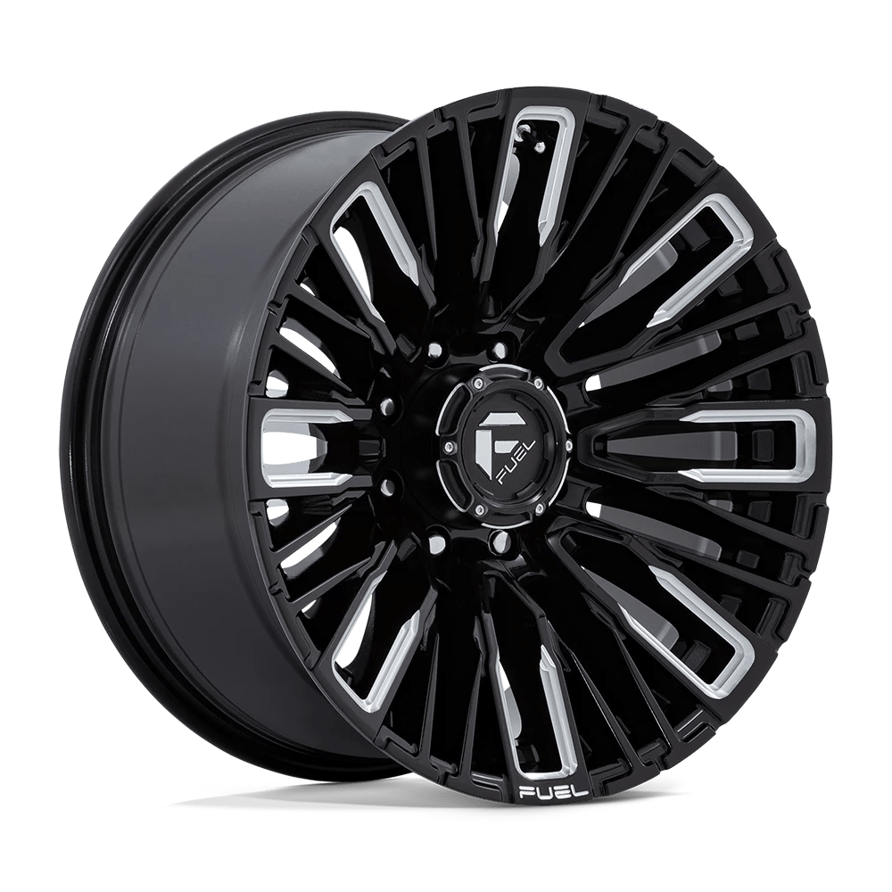 Fuel 1pc D849 Rebar Gloss Black Milled 20x10 (-18) 8x165.1