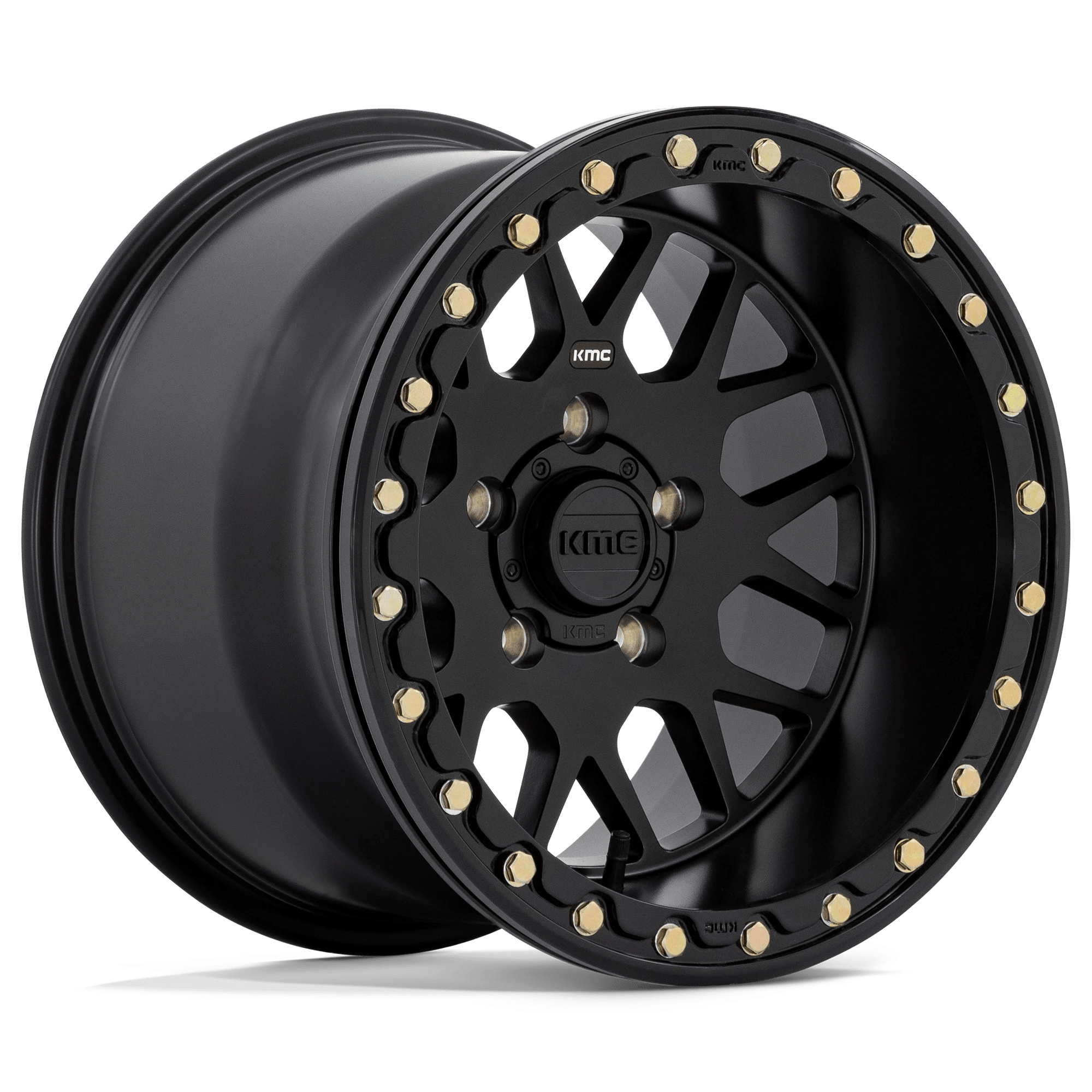 Kmc Powersports Ks235 Grenade Beadlock Satin Black 15x10 (+0) 5x114.3
