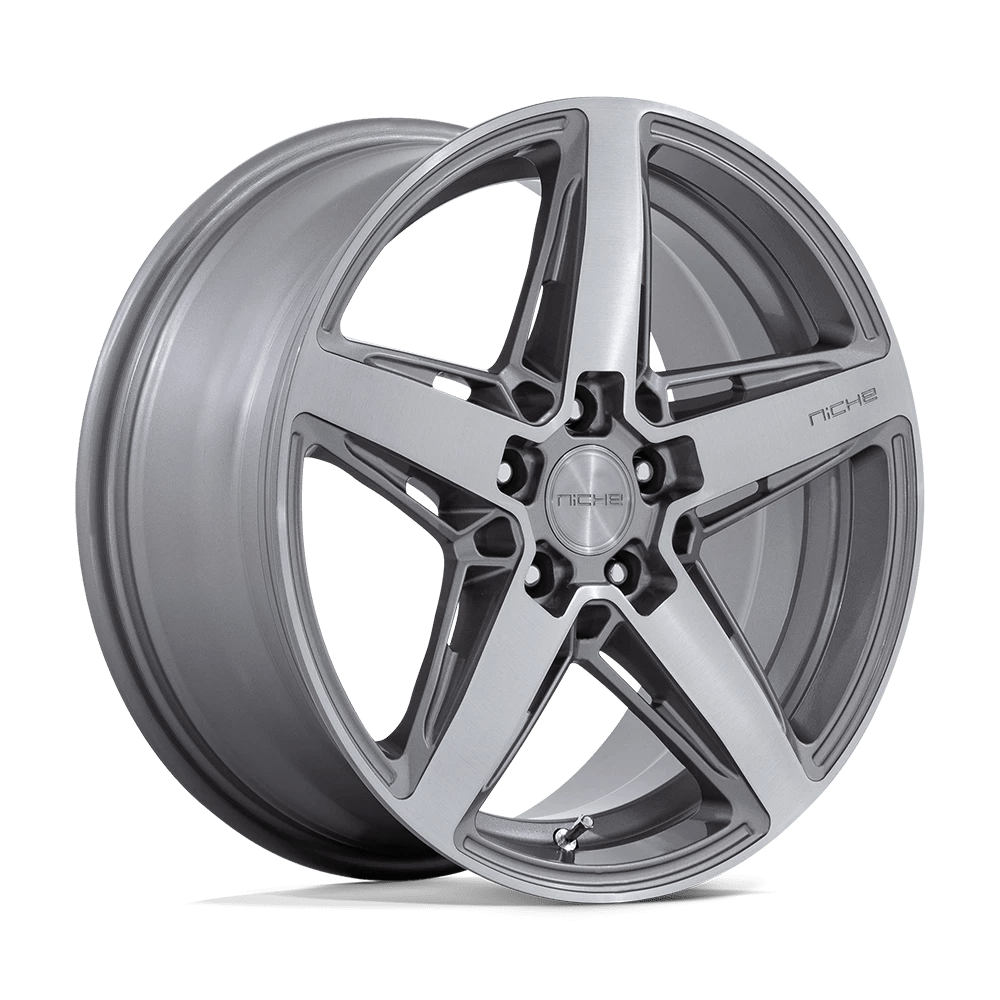 Niche 1pc M270 Teramo Anthracite Brushed Face Tint Clear 18x8 (+40) 5x100