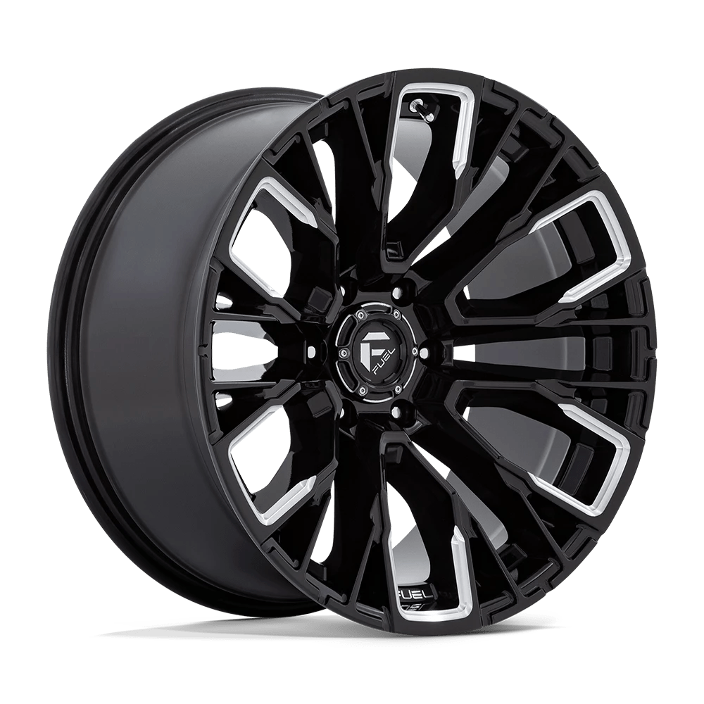 Fuel 1pc D849 Rebar Gloss Black Milled 17x9 (-12) 6x135