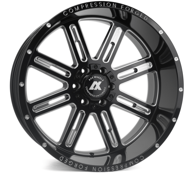AXE Ax4.0 Gloss Black Milled 22x12  (-44) Blank