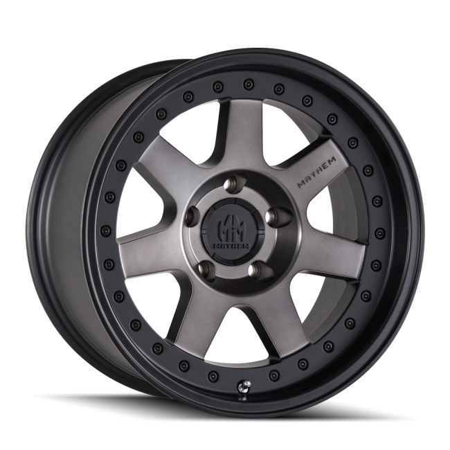 Mayhem Prodigy 8300 Matte Black W/dark Tint 17x9 5-114.3 -6mm 72.6mm