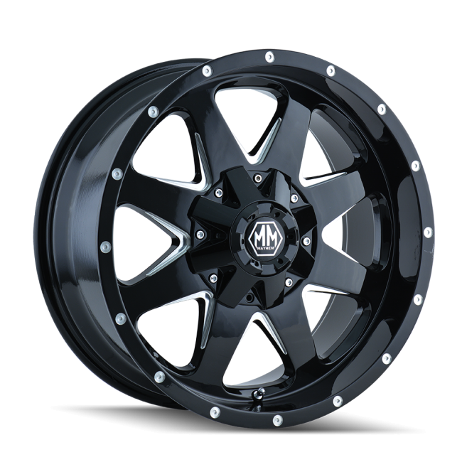 Mayhem Tank 8040 Black/milled Spokes 20x9 8-180 25mm 124.1mm
