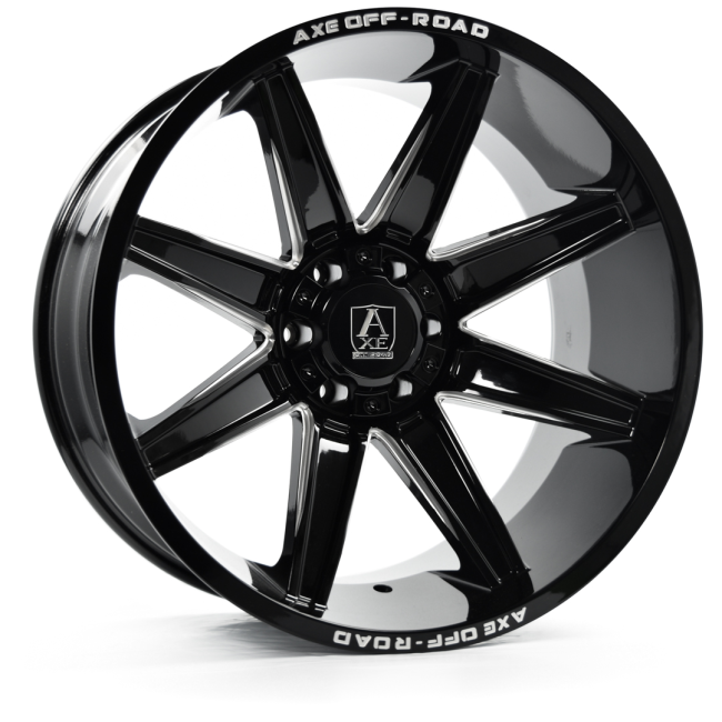 AXE Artemis Gloss Black Milled 20x12 (-44) 8x180