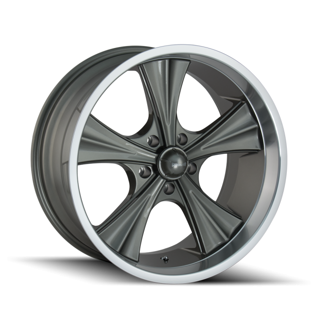 Ridler Type 651 Grey/machined Lip 20x10 5-114.3 0mm 83.82mm