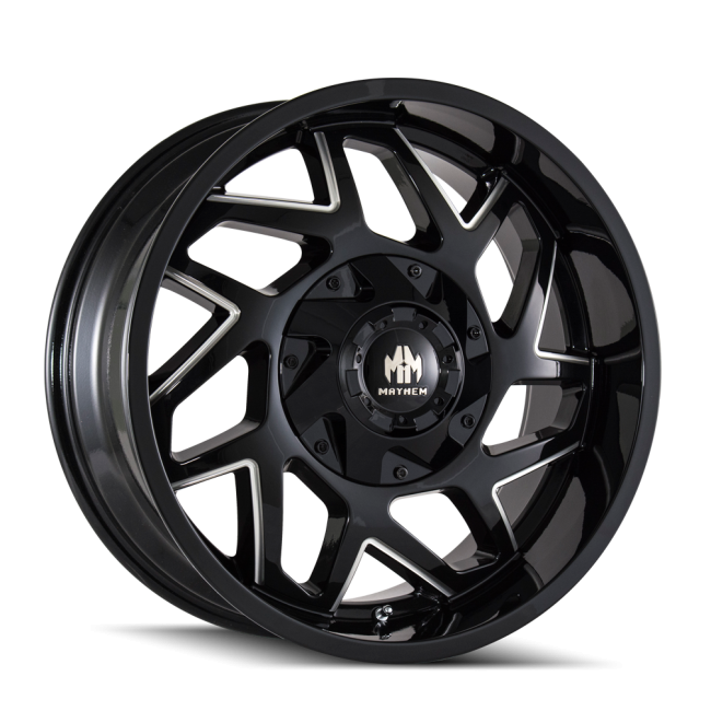 Mayhem Hatchet 8106 Black/milled Spokes 20x10 6-135/6-139.7 -24mm 106mm