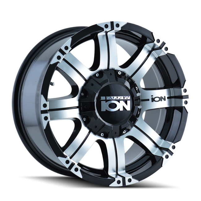 Ion Type 187 Black/machined Face/machined Lip 17x9 8-165.1/8-170 18mm 130.8mm