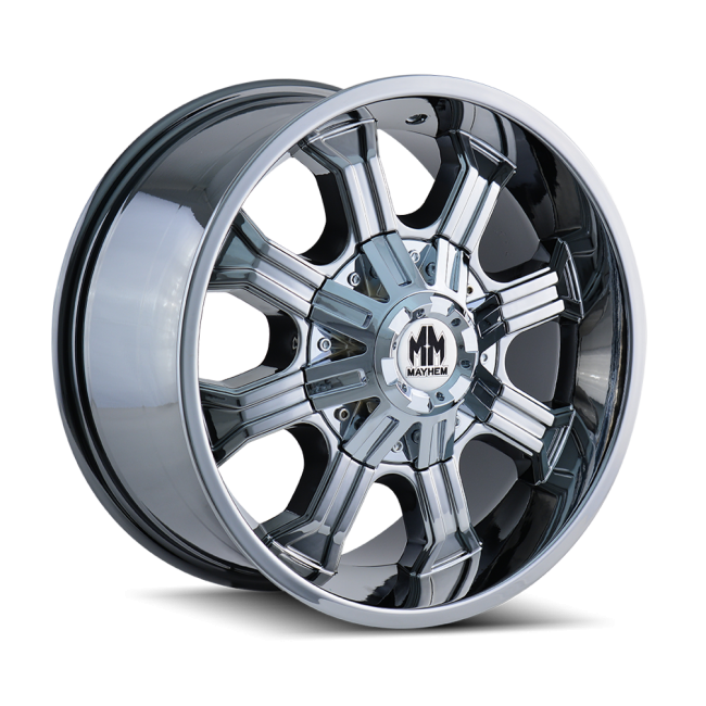 Mayhem Beast 8102 Chrome 20x9 8-180 -12mm 124.1mm