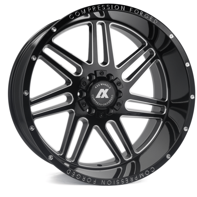 AXE Ax3.0 Gloss Black Milled 22x12  (-44) Blank