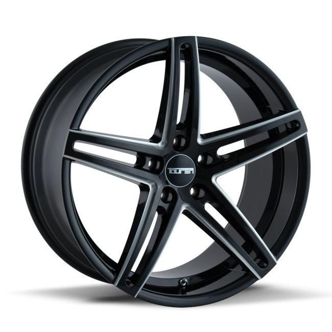 Touren Tr73 3273 Gloss Black/milled Spokes 20x8.5 5-112 30mm 66.56mm