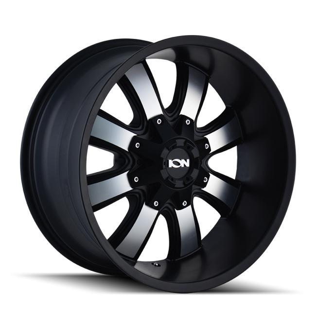 Ion Type 189 Satin Black/machined Face 20x9 5-127/5-139.7 18mm 87mm