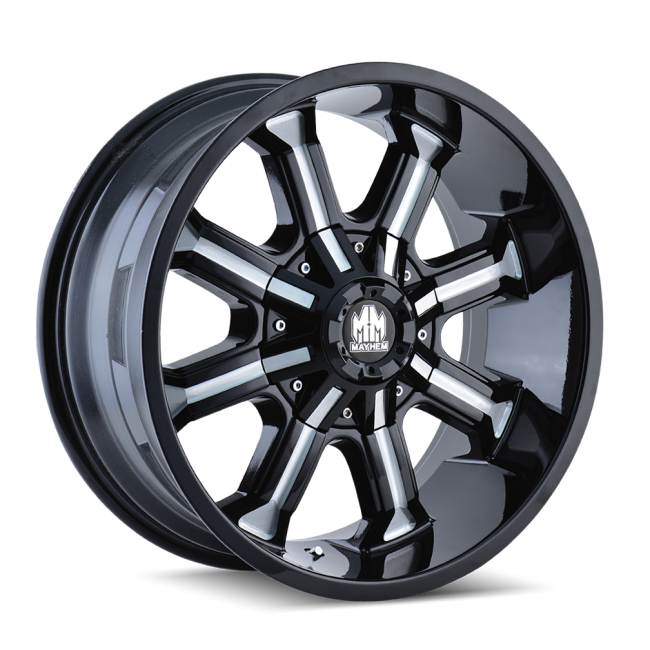 Mayhem Beast 8102 Black/milled Spokes 20x9 5-127/5-139.7 18mm 87mm