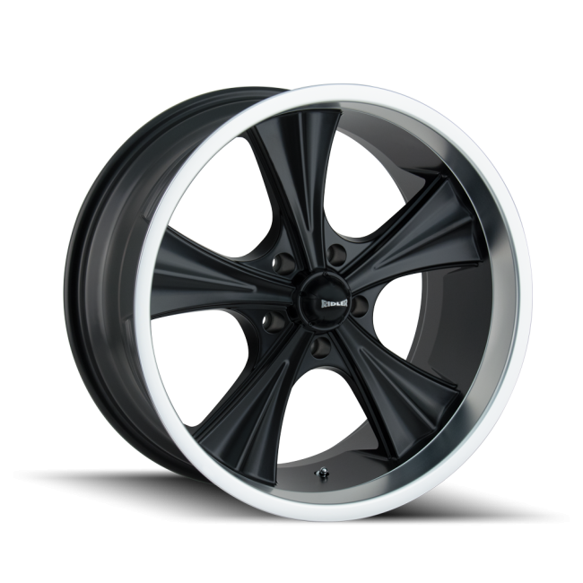 Ridler Type 651 Matte Black/machined Lip 20x10 5-127 0mm 83.82mm