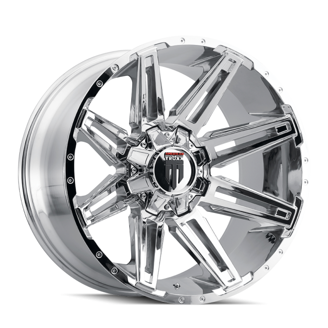 At1903-221294c American Truxx Boom At1903 Chrome 22x12 8-170 -44mm 125.2mm