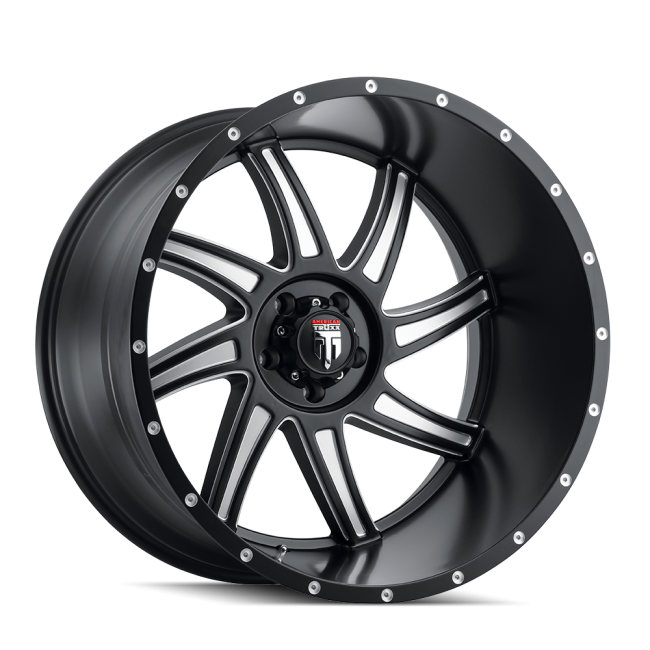 At162-221227m American Truxx Vortex At162 Black/milled 22x12 5-139.7 -44mm 87.1mm