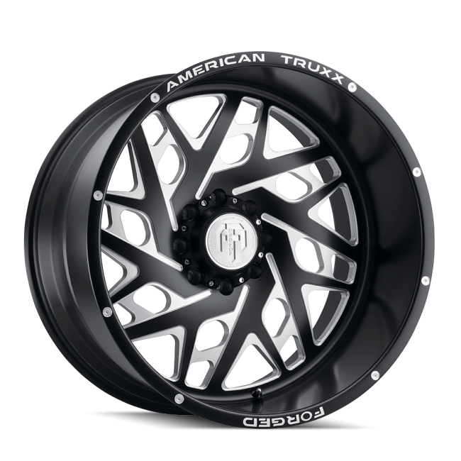 Atf1909-221291m Aries American Truxx Forged Aries Atf1909 Matte Black/milled 22x12 8-165.1 -44mm 125.2mm