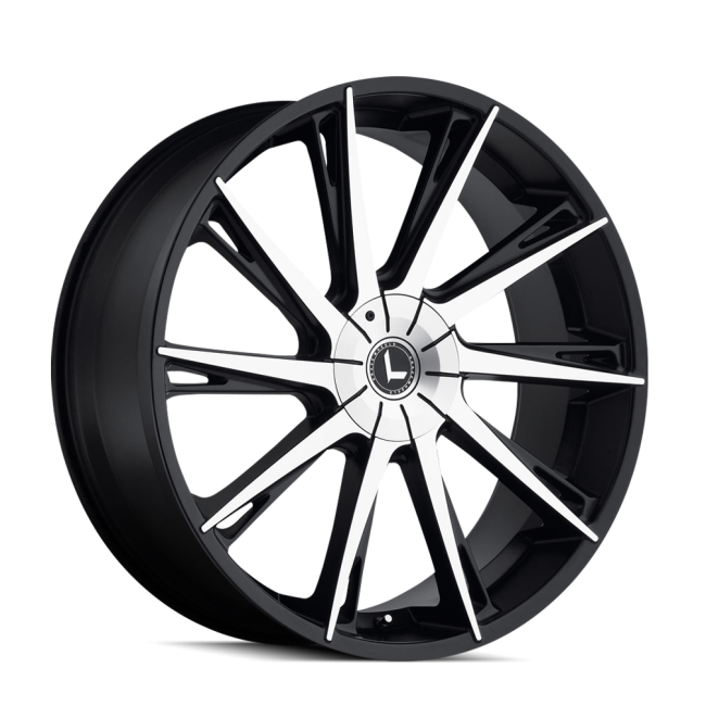 Kr144-229528bm Kraze Swagg Kr144 Black/machined 22x9.5 5-115/5-12018mm 74.1mm