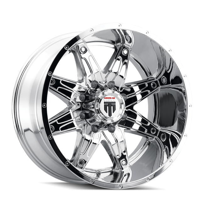 At185-21052c American Truxx Lonestar At185 Chrome 20x10 6-135 -24mm 87.1mm