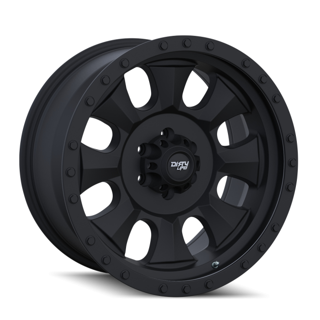 [new Cap] Dirty Life Ironman 9300 Matte Black/black Beadlock 20x9 8-180 0mm 124.1mm