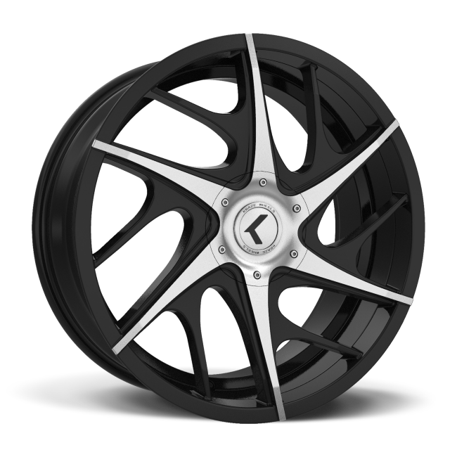 Kr182-228528bm Kraze Rogue Kr182 Black/machined 22x8.5 5-115/5-12015mm 74.1mm