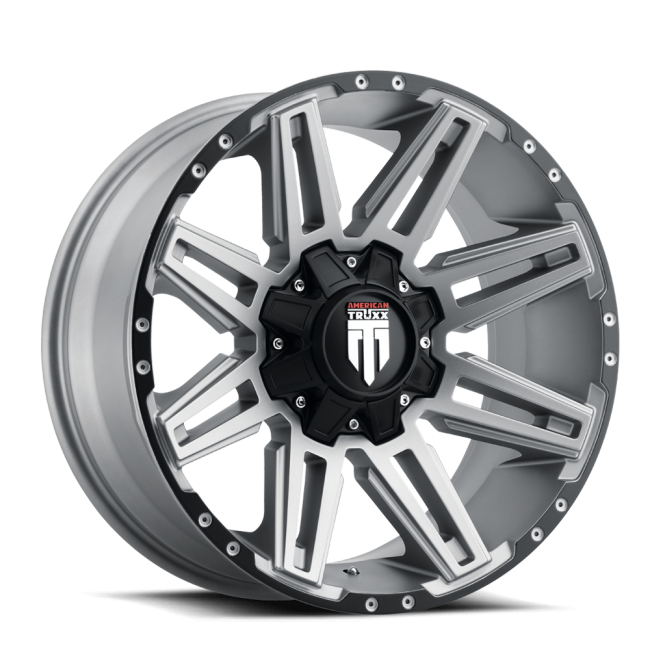 At1903-20997gm American Truxx Boom At1903 Matte Gunmetal 20x9 8-180 -12mm 124.2mm