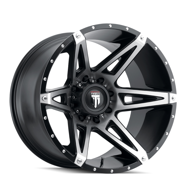 At1902-20962bm American Truxx Kutz At1902 Black/machined 20x9 6-135 -12mm 106.1mm